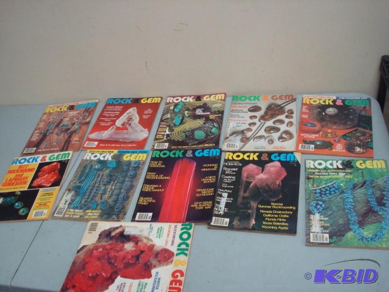 lot 35 image: Lot Of Vintage Rock & Gem Magazines ...