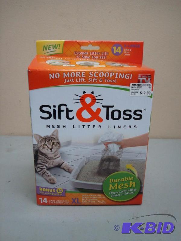 lot 42 image: Sift & Toss Cat Litter Bags...