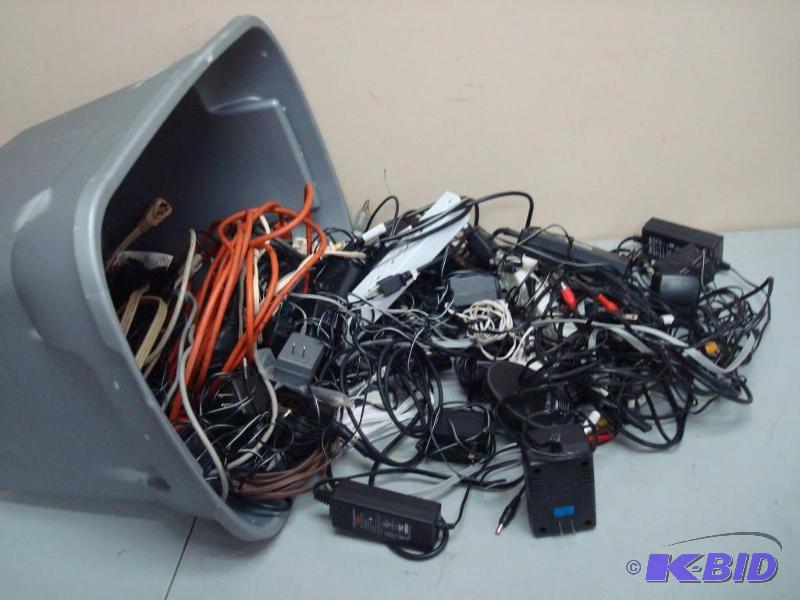 lot 65 image: Bin Of Wires And Electronics ...