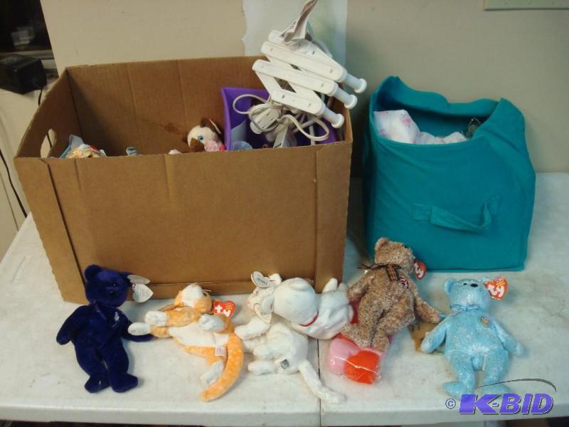 lot 81 image: Lot Of Pictured Items Includes Beanie Babies&...