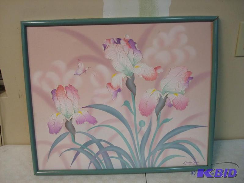 lot 84 image: Large Painted Picture  ...