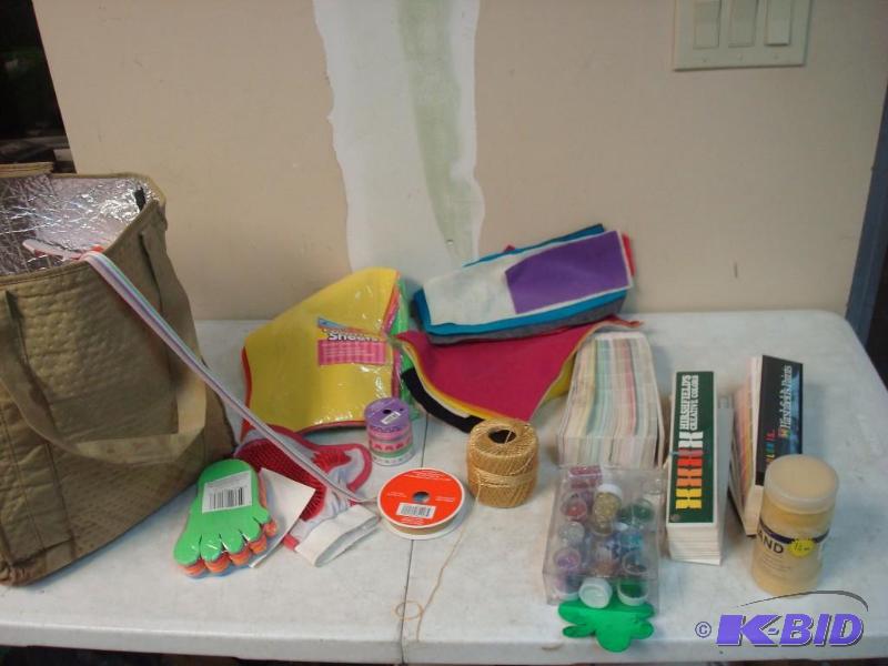 lot 93 image: Bag Lot Of Items Pictured, Craft Items...