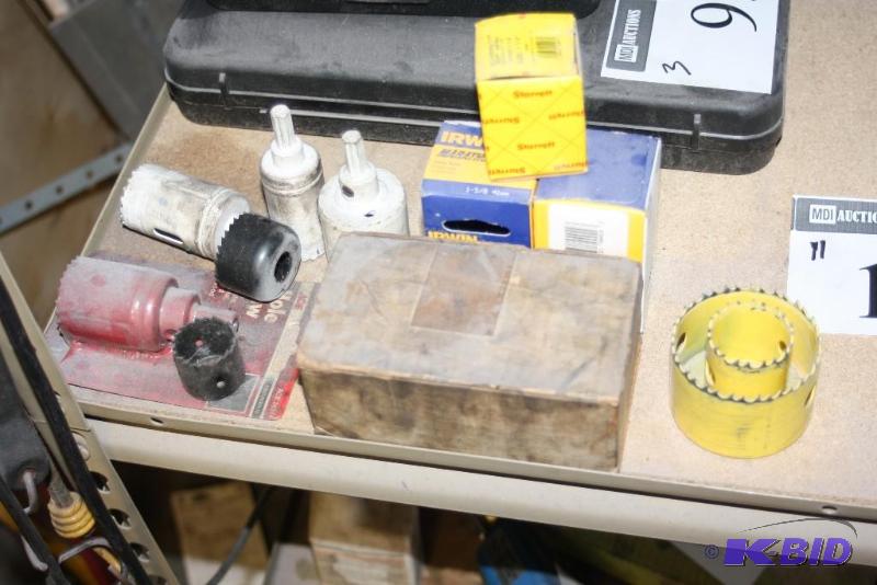 lot 109 image: Tool Lot of (11) Including Starrett Brand Bi-Metal Hole Saw Axe Brand Hole Saw Irwin Brand Hole Sa