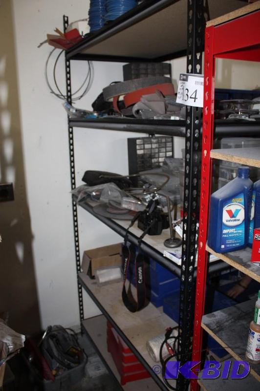 lot 134 image: Black Metal Shelving 48x24x69 Contents Not Included