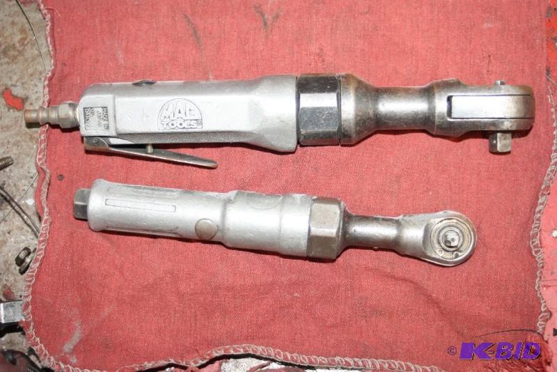 lot 150 image: Lot of (2) Including Miscellaneous Air Powered Ratchet Mac Tools Model AR154 3 8 Drive Air Ratche