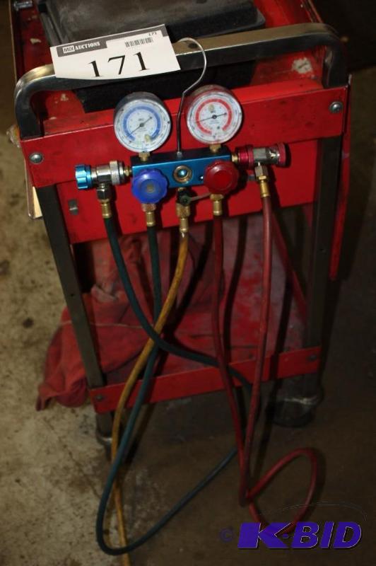 lot 171 image: Pressure Gauges Does Not Include Cart.
