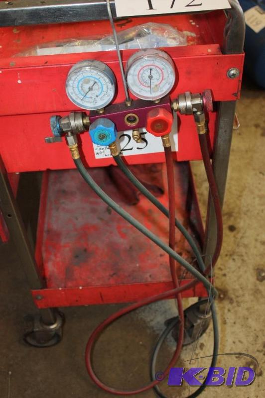 lot 172 image: Pressure Gauges Does Not Include Cart.