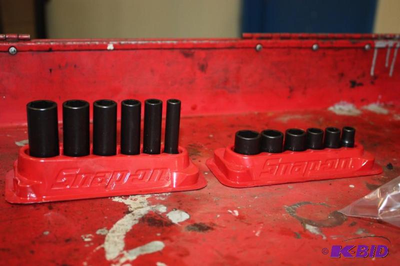 lot 188 image: Snap-On Brand 14 Drive Impact Deep Well Socket Set 14-916 14-916 Set Packet Y293292.