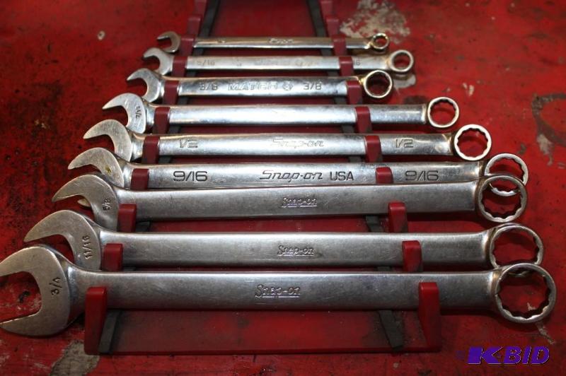 lot 217 image: Snap-On SAE Box End Wrench Set 14 to 34.
