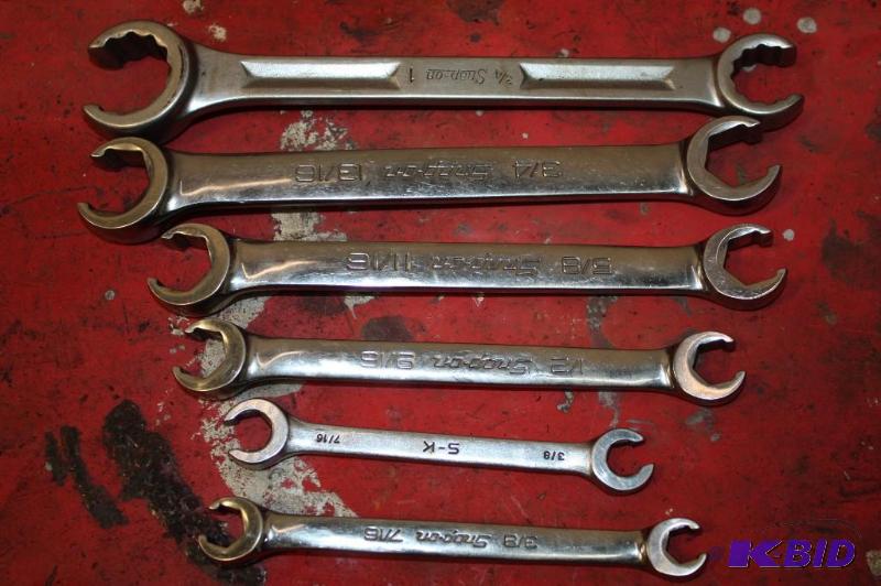 lot 223 image: Snap-On SAE Fuel-Line Wrench 38, 716, 12, 916, 58, 1116, 34, 1316, 1.