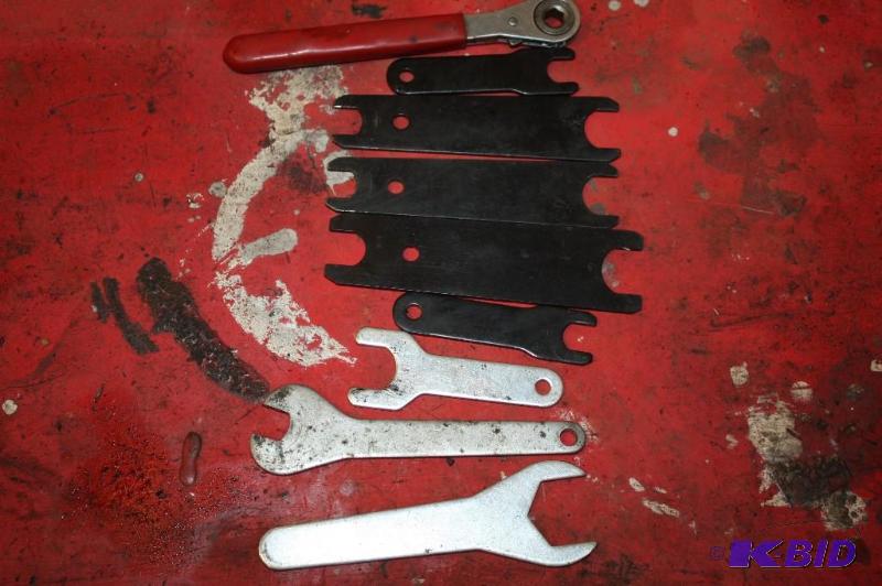 lot 225 image: Set of Flat Wrenches, Includes Battery Wrench.