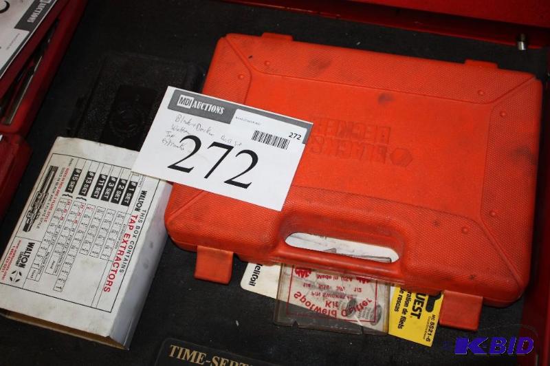 lot 272 image: Black & Decker Drill Set Walton Tap Exctractors And More.
