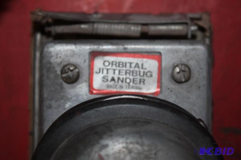 lot 43 image: Orbital Jitterbug Sander Miscellaneous Brand wP Logo Includes Sand Paper.