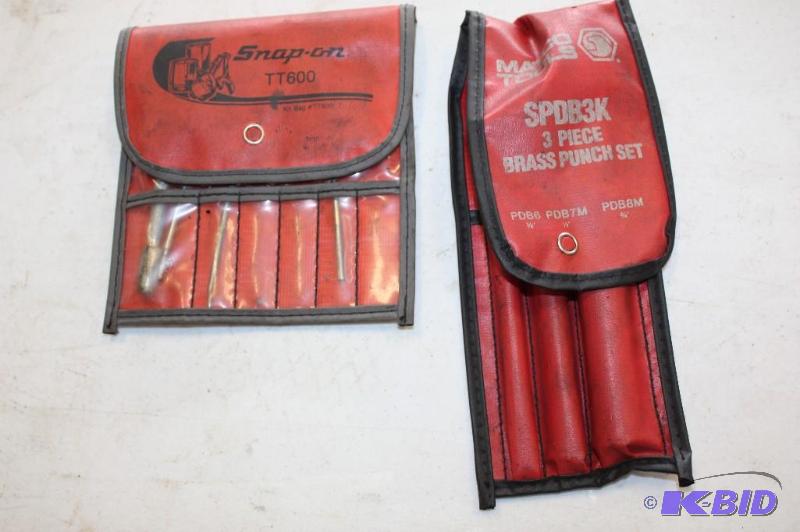 lot 450 image: Brass Punch Sets Snap-On TT600 Matco Tools SPDB3K 3-Piece Brass Punch Set.