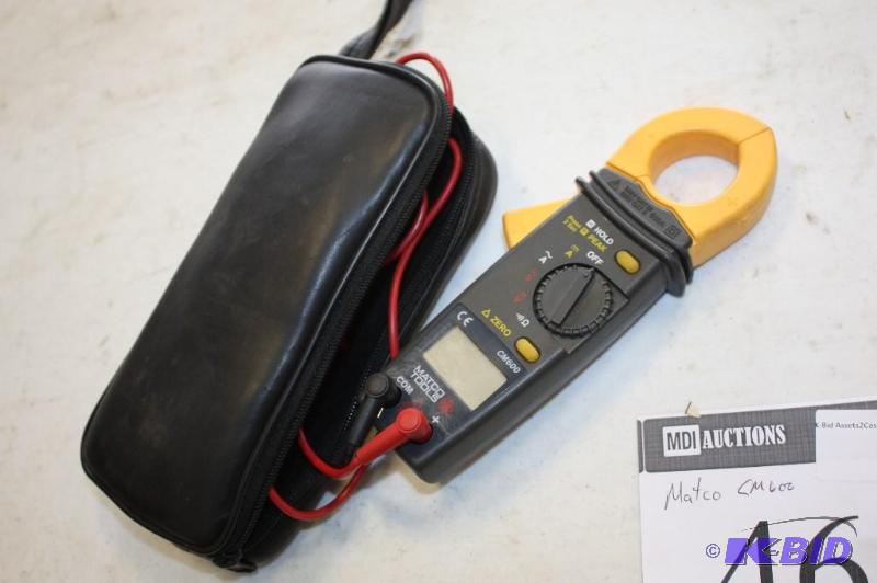 lot 462 image: Matco CM600 Multimeter Includes Cords & Case.
