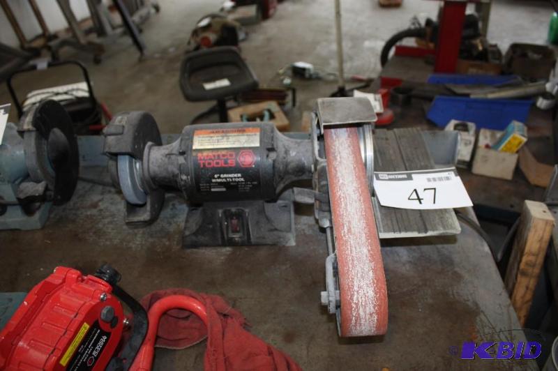 lot 47 image: Matco Tools 6 Grinder wMulti-Tool Model MSG-6 Motor 12HP 1PH 115V 60HZ 5Amp.