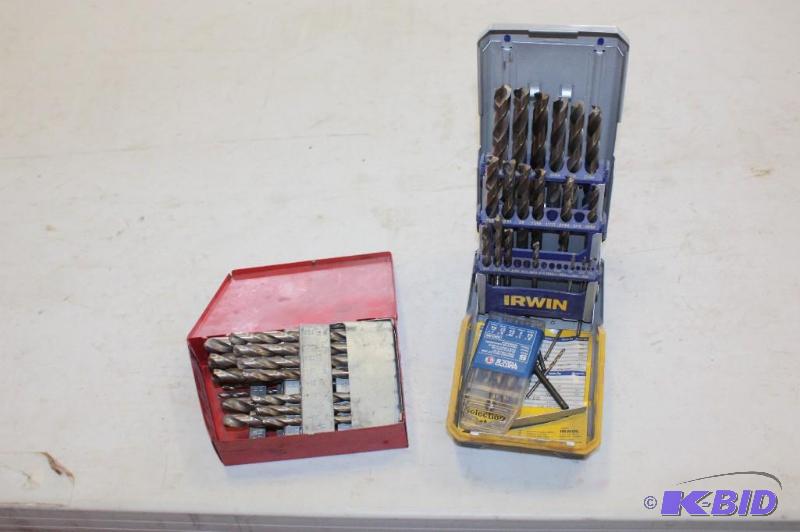 lot 478 image: (3) Drill-Bit Set Irwin Brand & Matco Brand Miscellaneous Sizes.