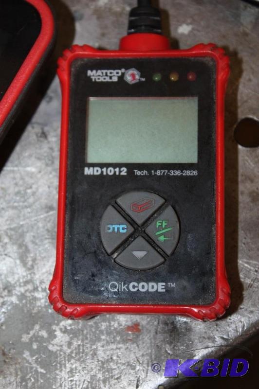 lot 501 image: Matco Tools MD1012 QikCODE Diagnostic Scan Tools Includes Cords.