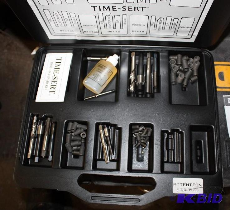 lot 82 image: Mini Master Set Thread Repair Kits Includes Case.