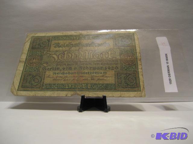 1920 GERMAN 19 MARK NOTE