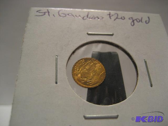 ST GAUDENS GOLD MINI COPY, GOLD PLATED
