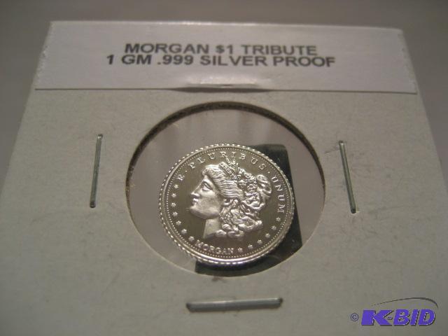 INDIAN HEAD CENT TRIBUTE 1 GM .999 PURE SILVER