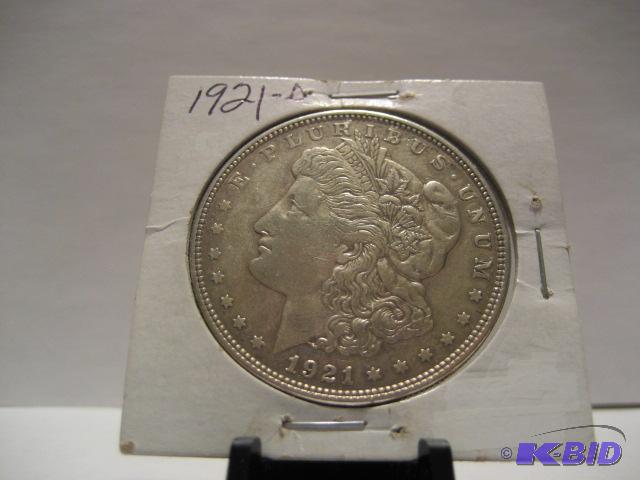 1921 D MORGAN SILVER DOLLAR 90% SILVER