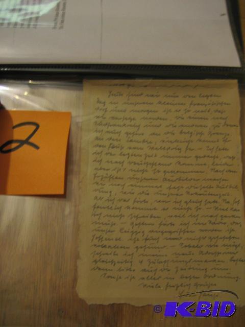 GERMAN LETTER FEBRUARY 26TH 1944...