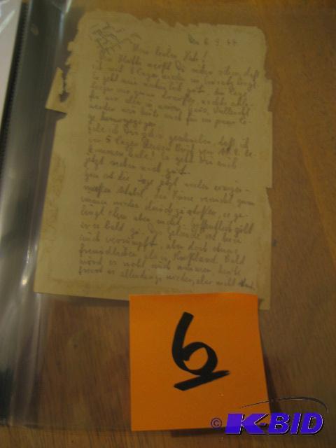 GERMAN LETTER DATED MARCH 3RD 1944...