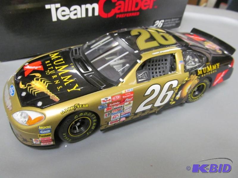 lot 14 image: 2001 Jimmy Spencer #26 K-Mart  The Mummy Returns NASCAR 124 Die Cast CWC by Team Caliber 1 of 4920