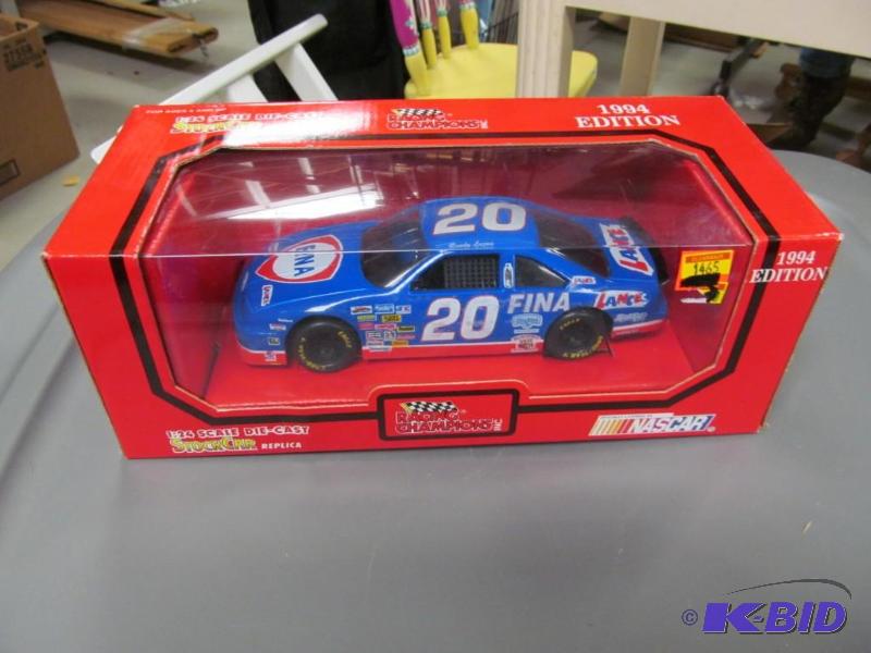 lot 24 image: 1994 Randy Lajoie #20 Fina NASCAR 124 Die Cast CWC by Racing Champions