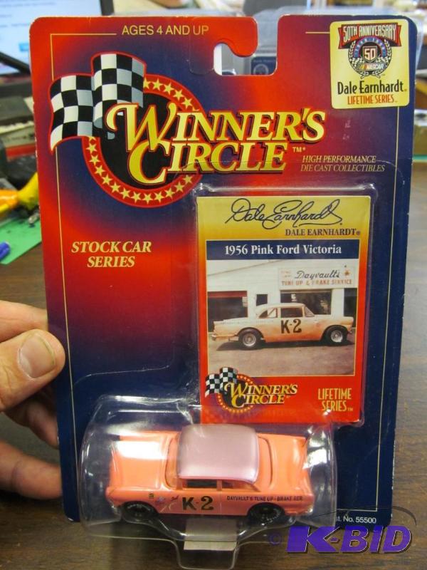 lot 41 image: 1998 Dale Earnhardt #K-2 Pink Ford Victoria NASCAR 164 Die Cast by Winners Circle