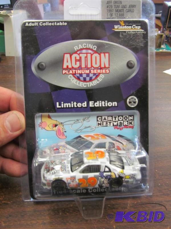 lot 52 image: 1997 Jeff Green #29 Cartoon Network Tom & Jerry NASCAR 164 Die Cast by Action 1 of 12,888