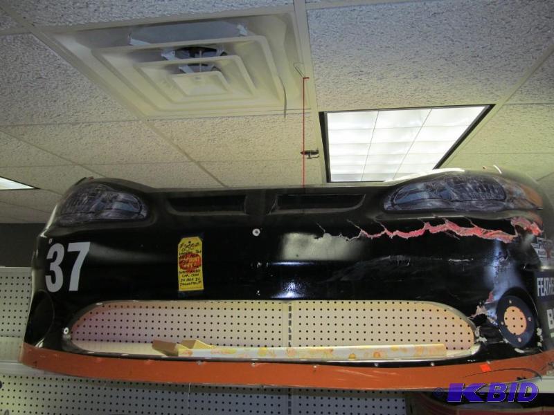 lot 60 image: 2003 ASA (NASCAR Stock Car) #37 Ronnie Hawley Owens Corning Car Nose Piece by Woodshed Tech Racing.