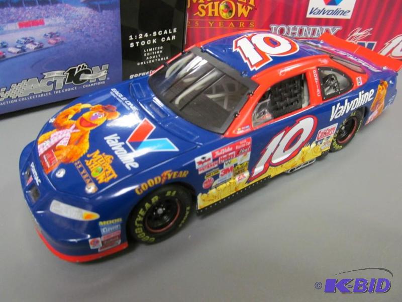lot 7 image: 2002 Johnny Benson #10 Valvoline  Muppets 25th Anniversary NASCAR 124 Die Cast CWC by Action 1 of 13572