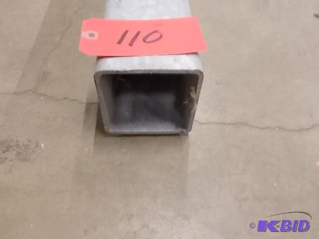 lot 110 image: Galvanized Steel Tubing, 4 x 4 x 316 x 122.5...