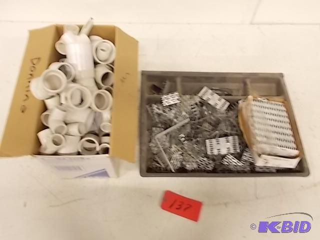 lot 137 image: Connector Plates & PVC Fittings...