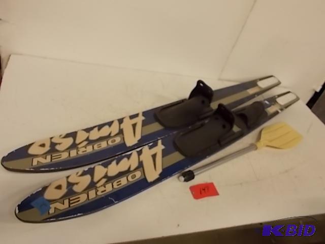 lot 147 image: (2) Water Skis & Paddle...