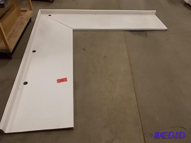 lot 148 image: L-Shaped Counter Top, 8 x 8 x 2...
