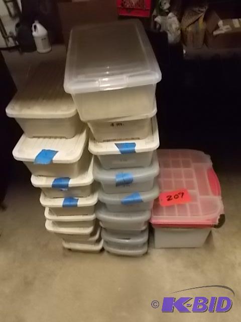 lot 209 image: Asstd Tubs & Containers...