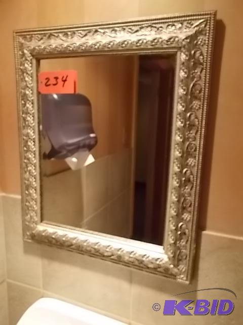 lot 234 image: Mirror, 22 x 26...