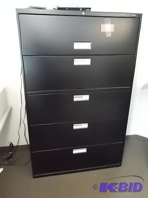 lot 4 image: Hone 5 Drawer Lateral File, 42 x 19 x 67...