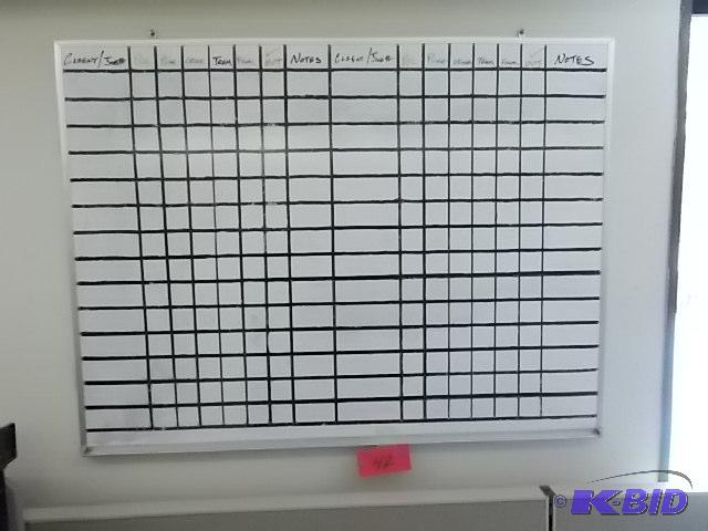 lot 42 image: White Board, 3 x 4...