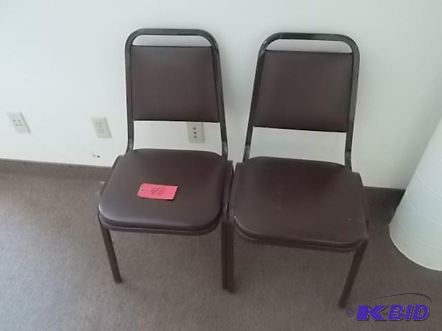 lot 48 image: (2) Stack Chairs...