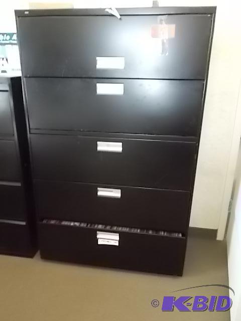 lot 5 image: Hone 5 Drawer Lateral File, 42 x 19 x 67...