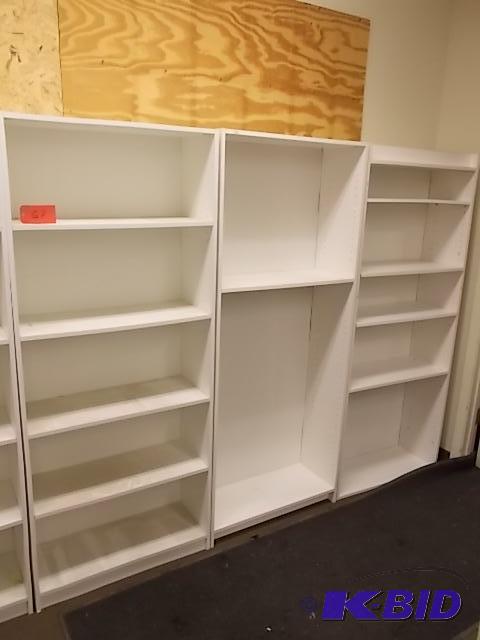 lot 57 image: (3) Shelf Units, Approx.11.5 x 29.5 x 71.5...
