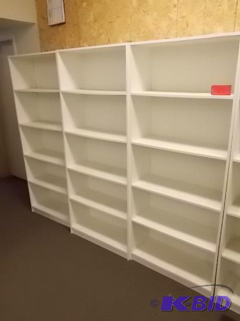 lot 58 image: (3) Shelf Units, Approx. 11.5 x 29.5 x 71.5...