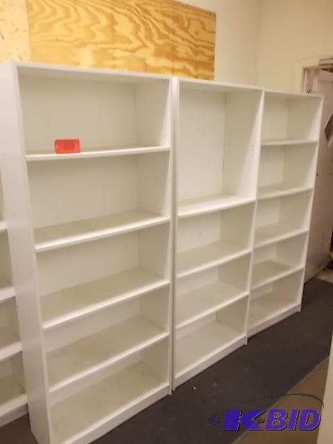 lot 59 image: (3) Shelf Units, Approx. 11.5 x 29.5 x 71.5...