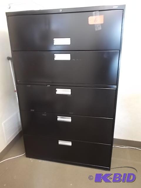 lot 6 image: Hone 5 Drawer Lateral File, 42 x 19 x 67...