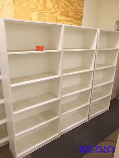 lot 60 image: (3) Shelf Units, Approx. 11.5 x 29.5 x 71.5...